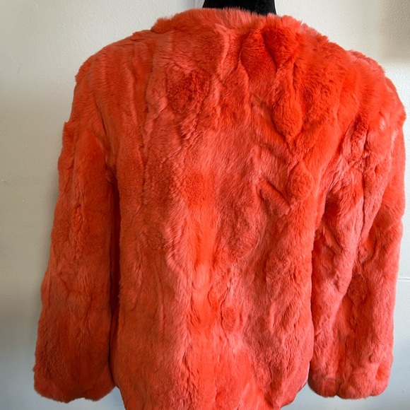 Vibrant Orange Rabbit Jacket - Picture 2 of 4